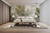 Nature-inspired forest wall mural for peaceful interiors
