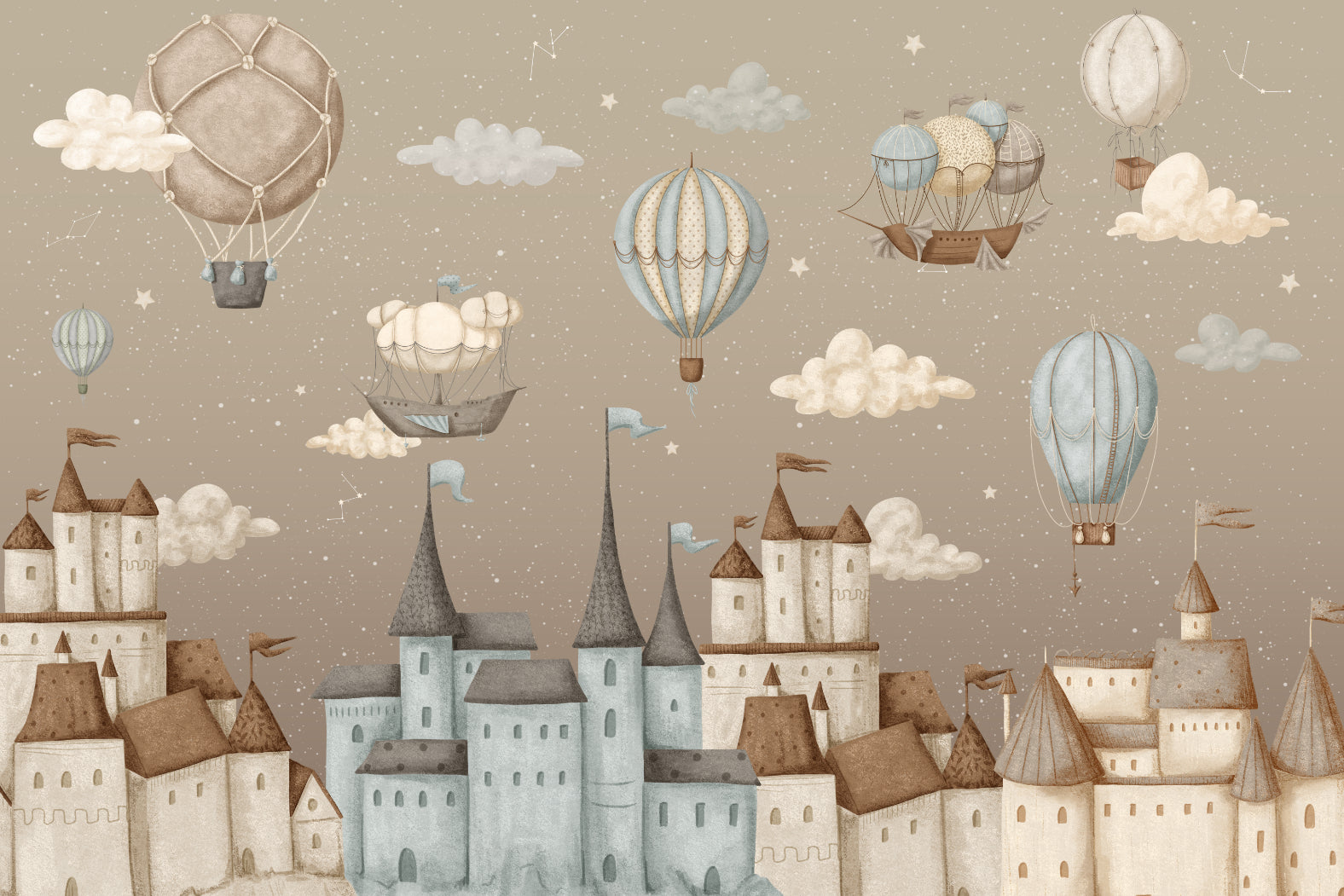 Fantasy Castle Wallpaper Wandbild