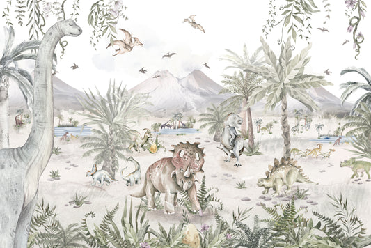 ジュラシック恐竜の風景の壁紙