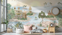 Luxury heritage wallpaper with scenic beauty
