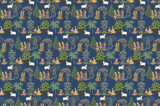 Papel de parede de arte folclórica indiana