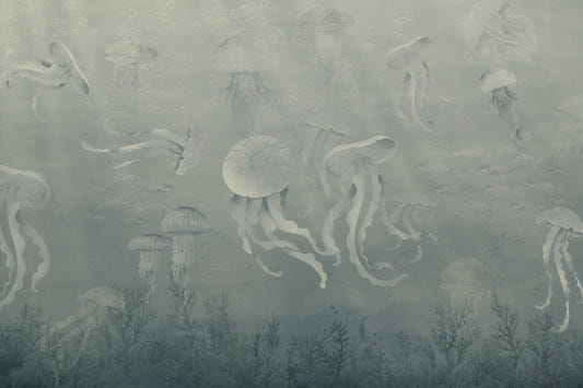 Dunkle Quallen Deep Sea Tapete Wandbild