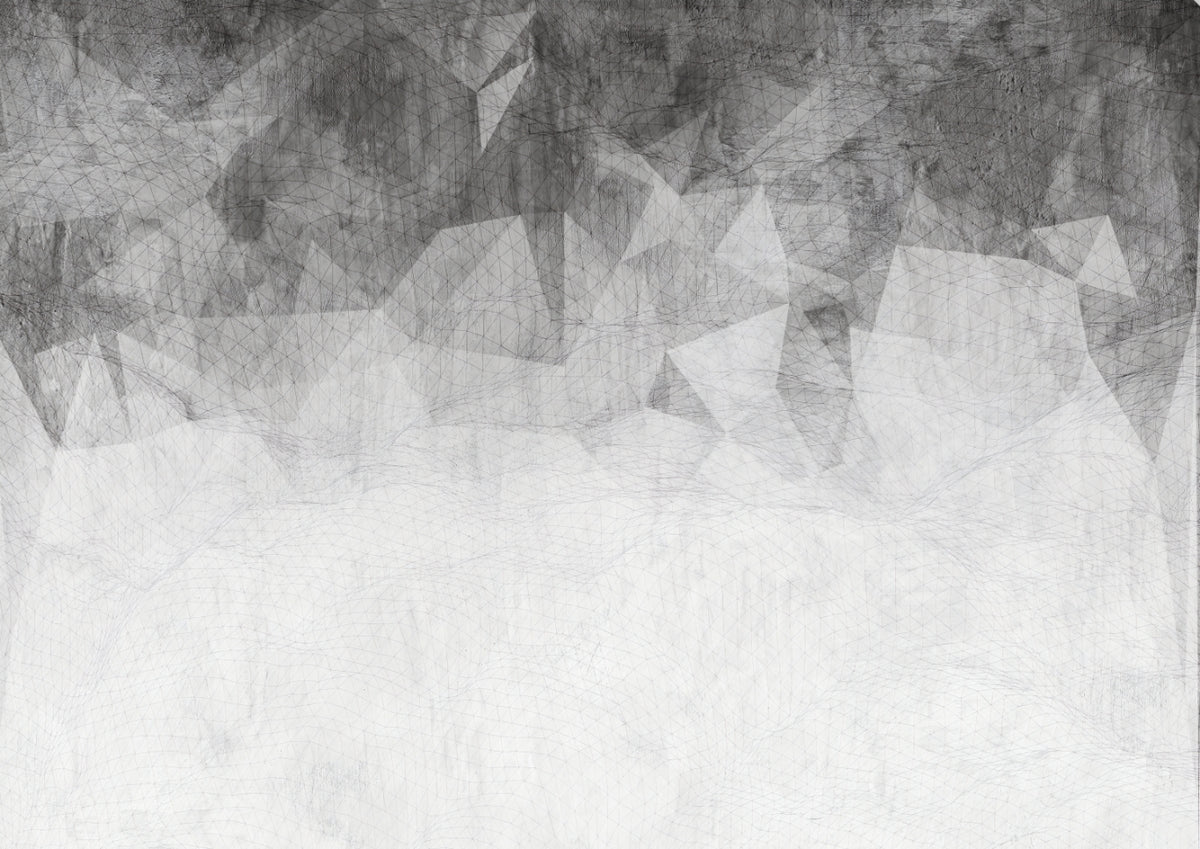 Mural de parede monocromático com textura geométrica abstrata in your room — zoomed