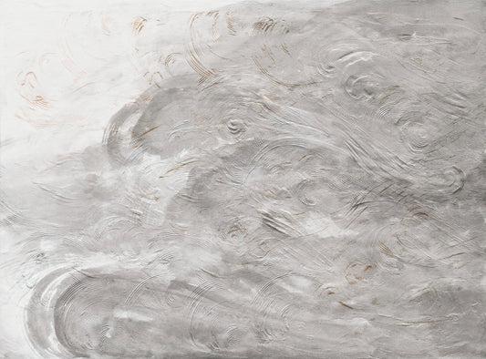 Elegant Gray Textured Swirl Wallpaper