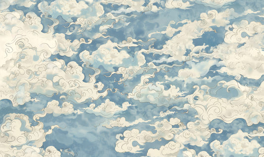 Ätherische Drift -Wolkenwallpaper