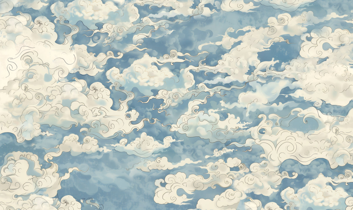 Ethereal Drift Cloud Wallpaper in your room