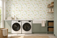 Ethereal Garden Flora Illustration Wallpaper GD12671