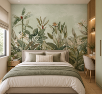 植物の静けさ壁の壁画