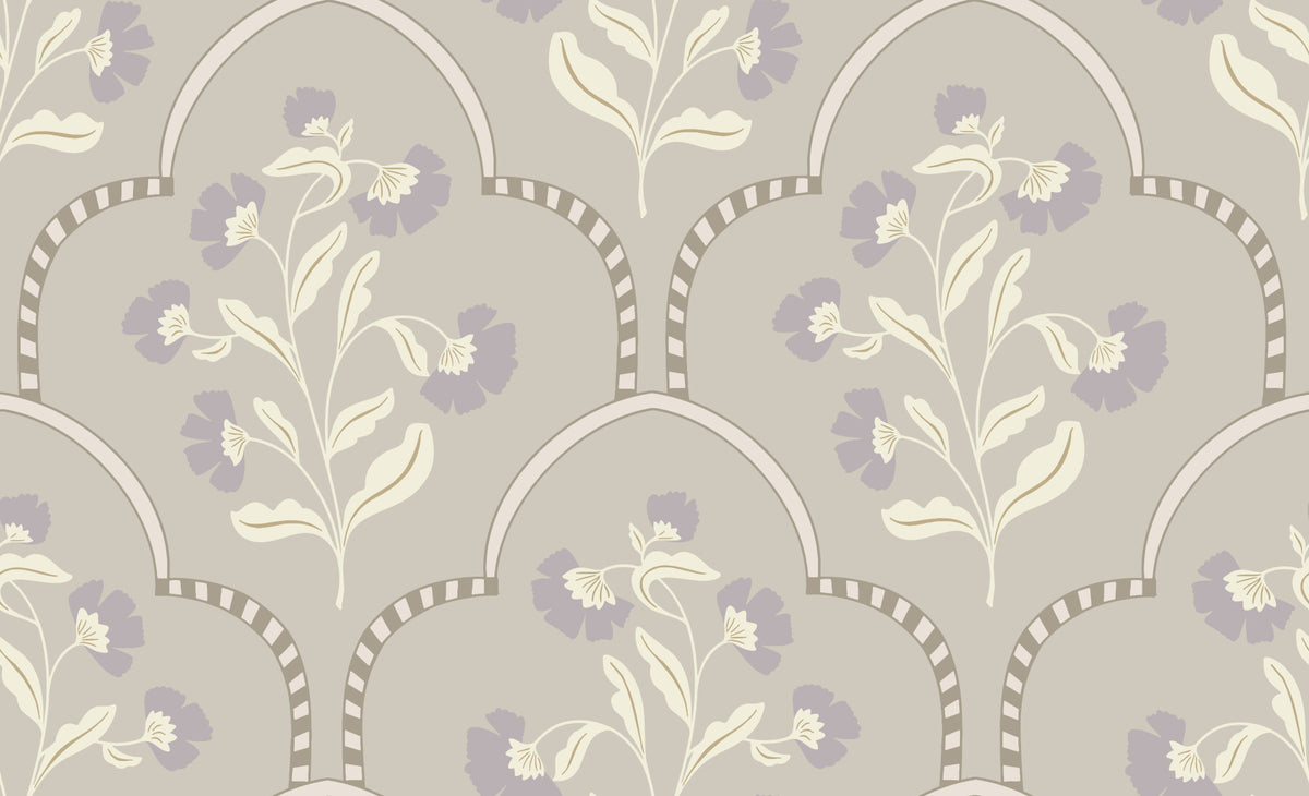 Floral Lattice Wallpaper‚Å† in your room