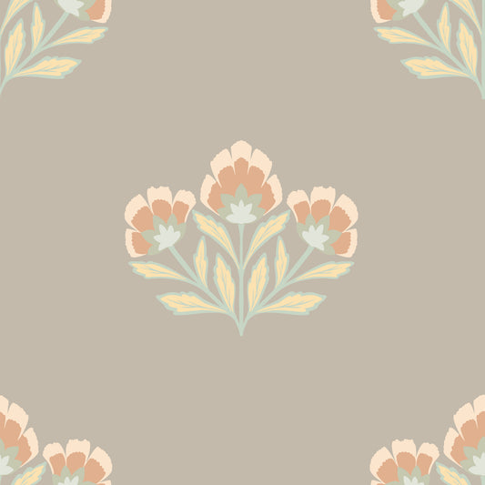 Soft Floral Symphony Wallpaper⁠