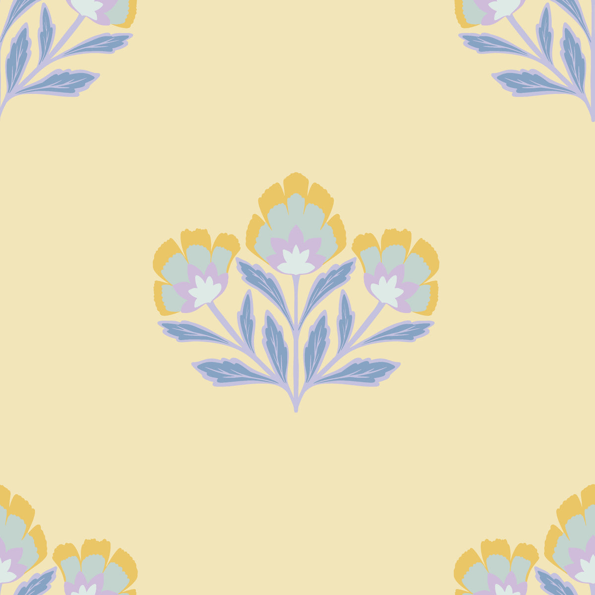 Serene Flora Wallpaper⁠ in your room
