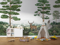 Forest Vista Peel and Stick Wallpaper Murals - Giffywalls