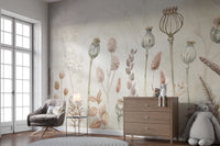 Autumn Flowers Wallpaper Mural For Wall - Giffywalls