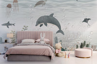 Gentle Aquatic Habitat Wallpaper Mural
