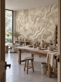 Lunar Drift - Smoke Wall Mural