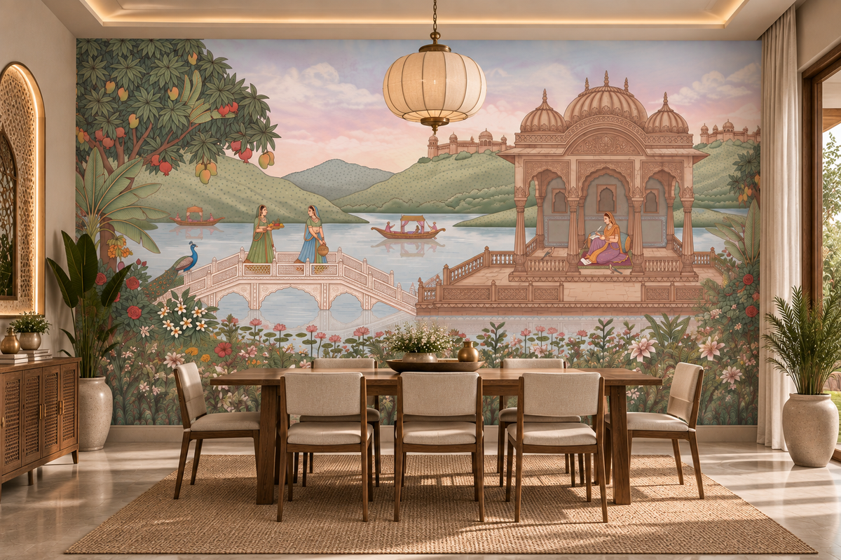 Wandbild „The Royal Lotus Pavilion“ – RJM07