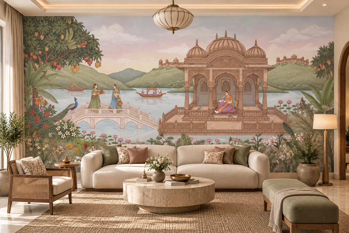 Wandbild „The Royal Lotus Pavilion“ – RJM07