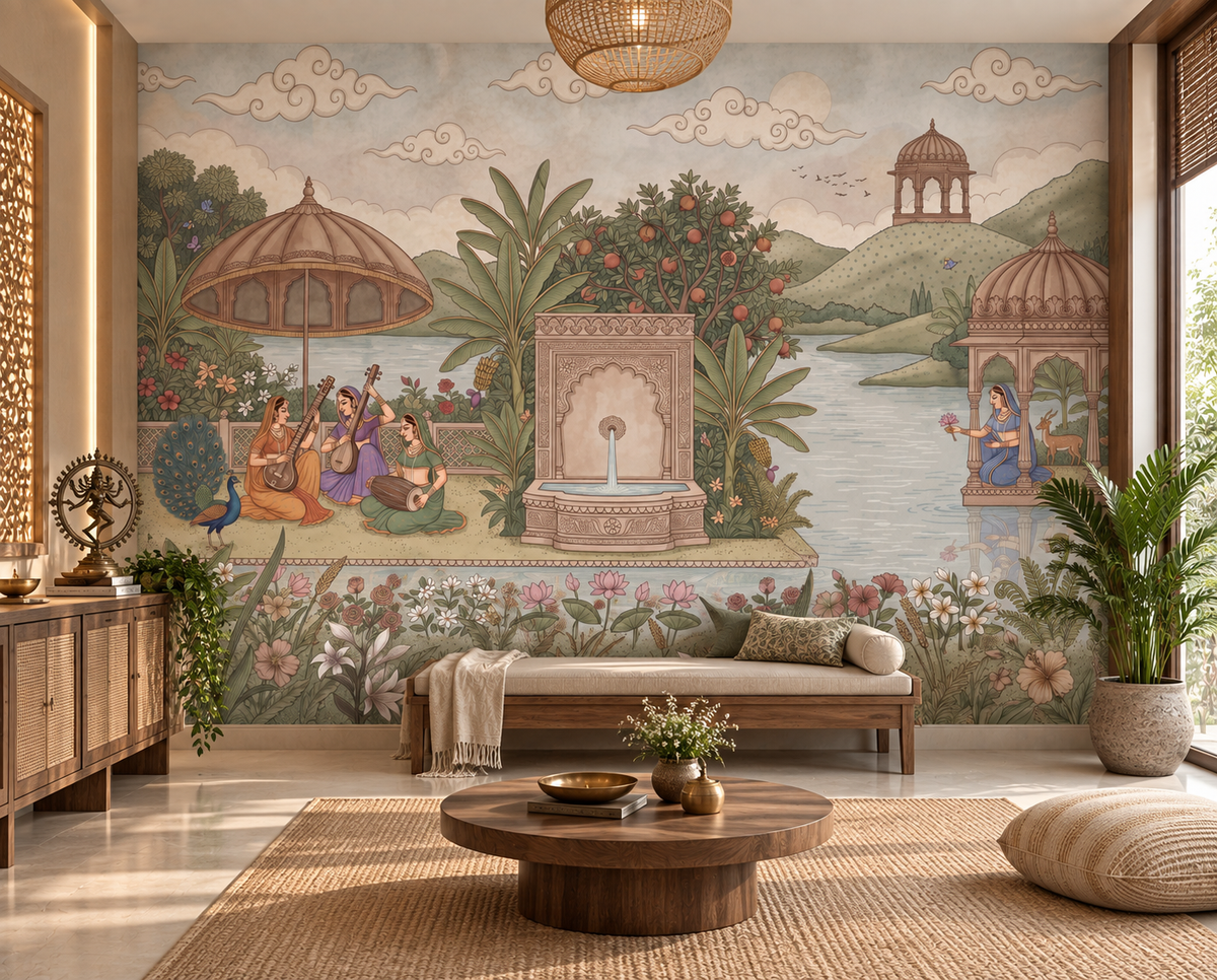 Fresque murale Le jardin enchanté de Raag-RJM08