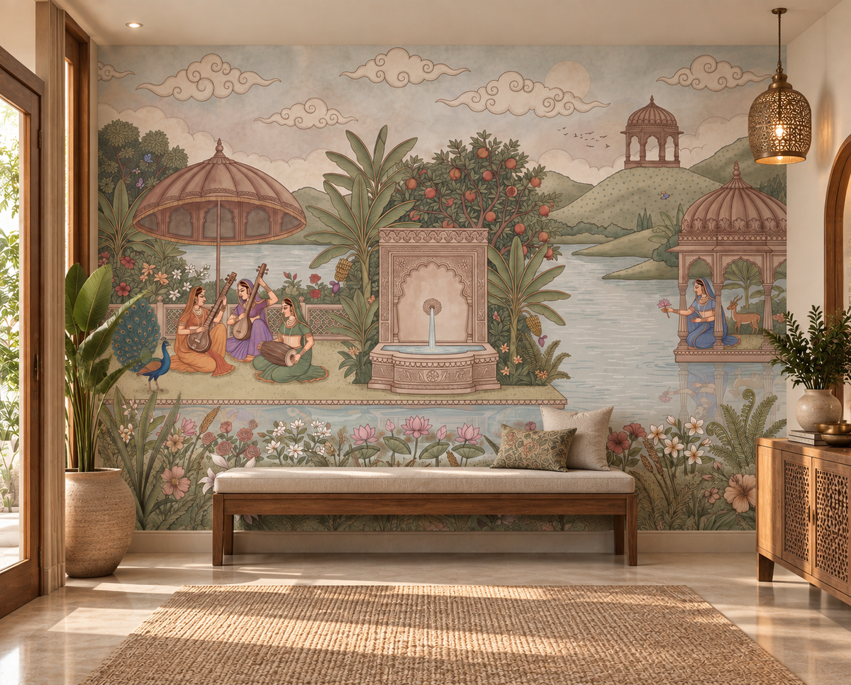 Fresque murale Le jardin enchanté de Raag-RJM08