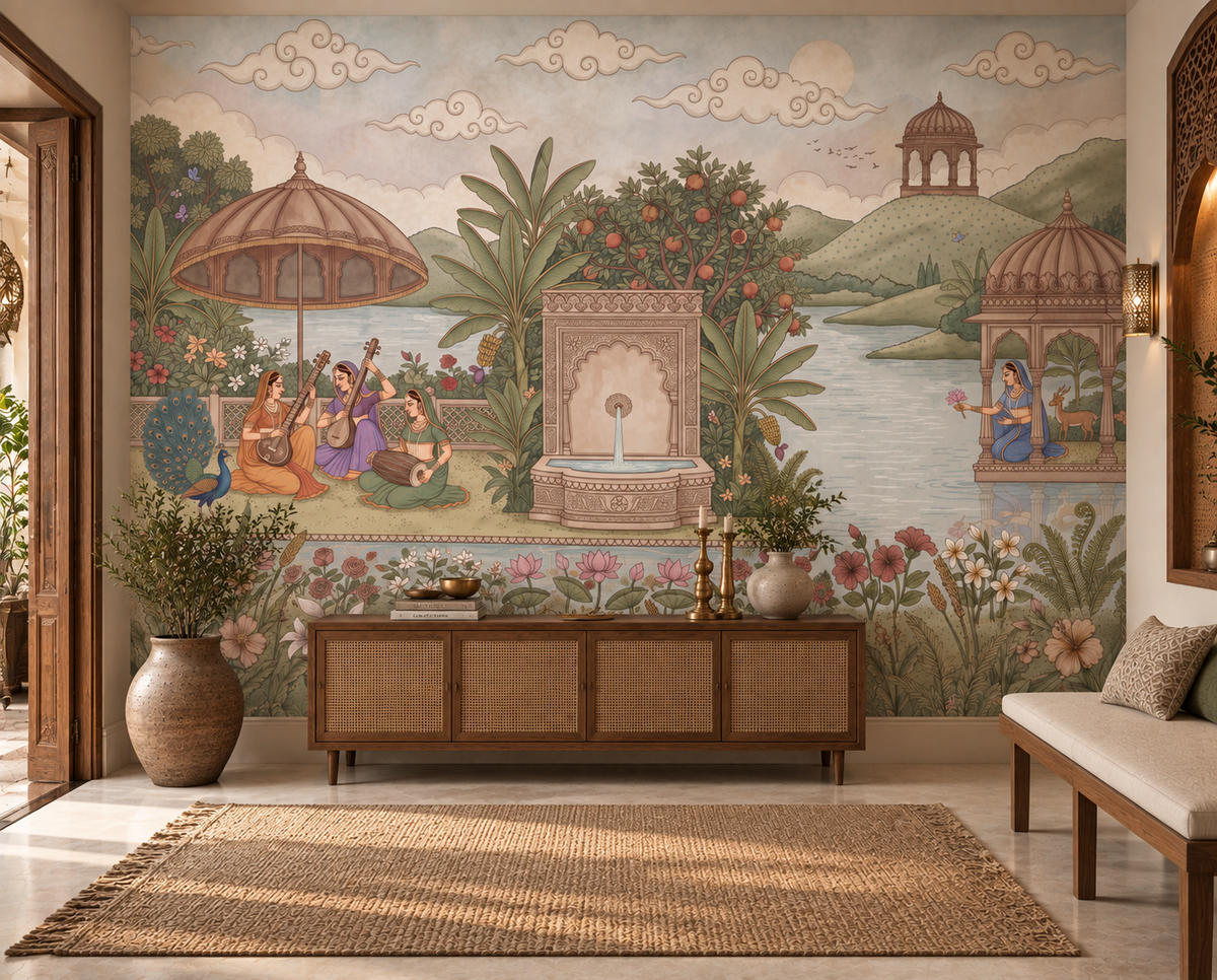 Fresque murale Le jardin enchanté de Raag-RJM08