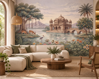 The Enchanted Lake Palace Wall Mural-RJM09
