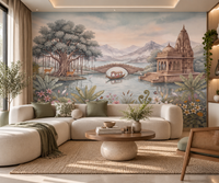 Papier peint panoramique mural « Jardin du palais céleste »-RJM16
