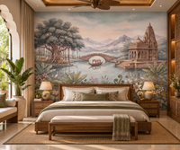 Papier peint panoramique mural « Jardin du palais céleste »-RJM16