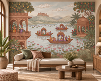 Murale da parete Pichwai Lake Reverie - RJM17