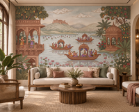Murale da parete Pichwai Lake Reverie - RJM17