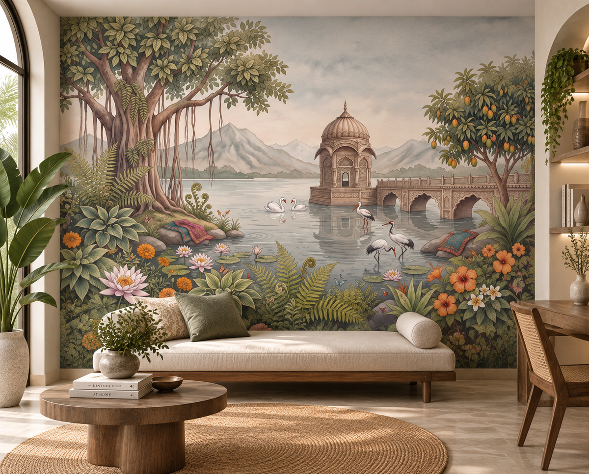 The Royal Banyan Garden Wall Mural-RJM18