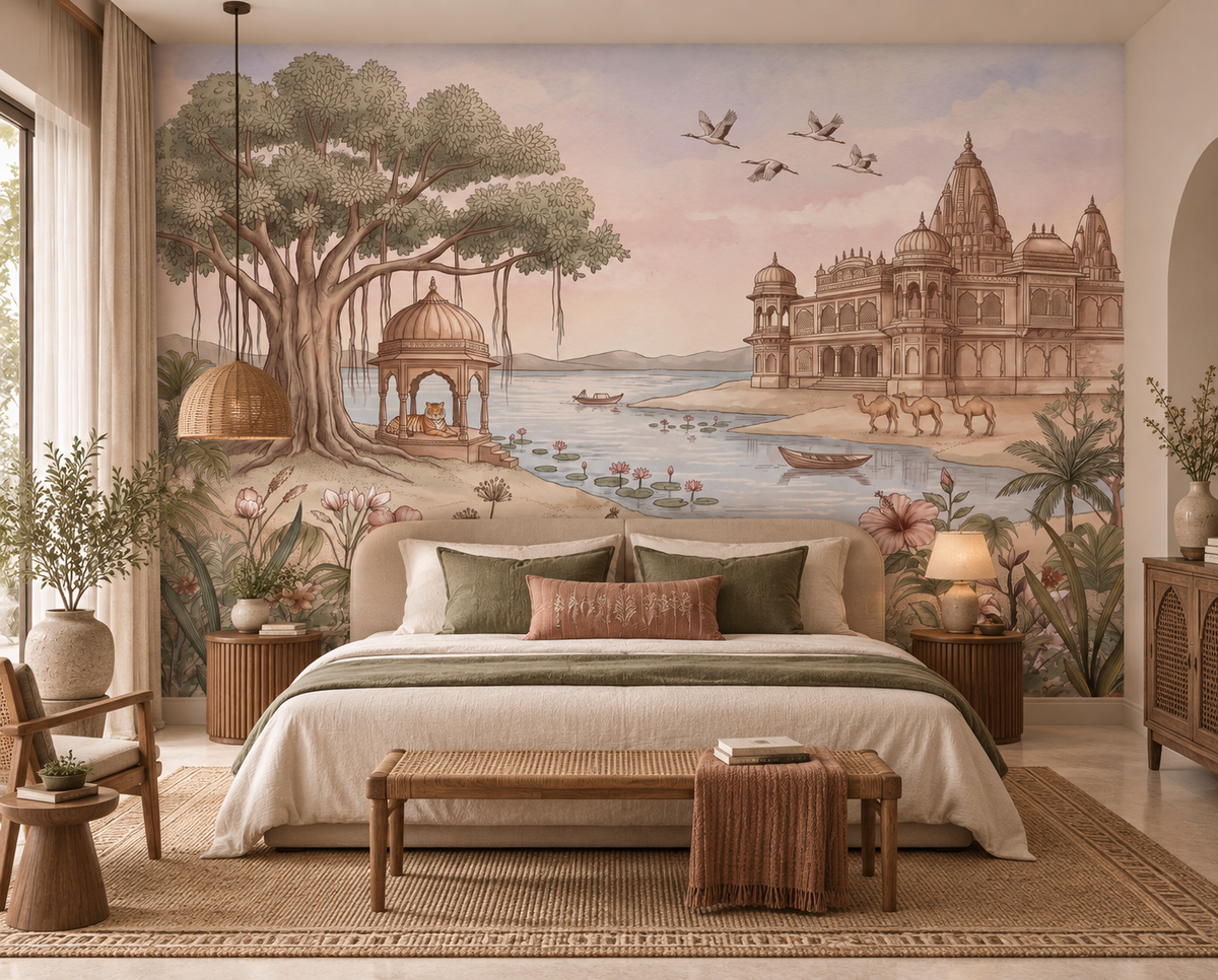 Pavitra Sarovar Wandmuurschildering-RJM21
