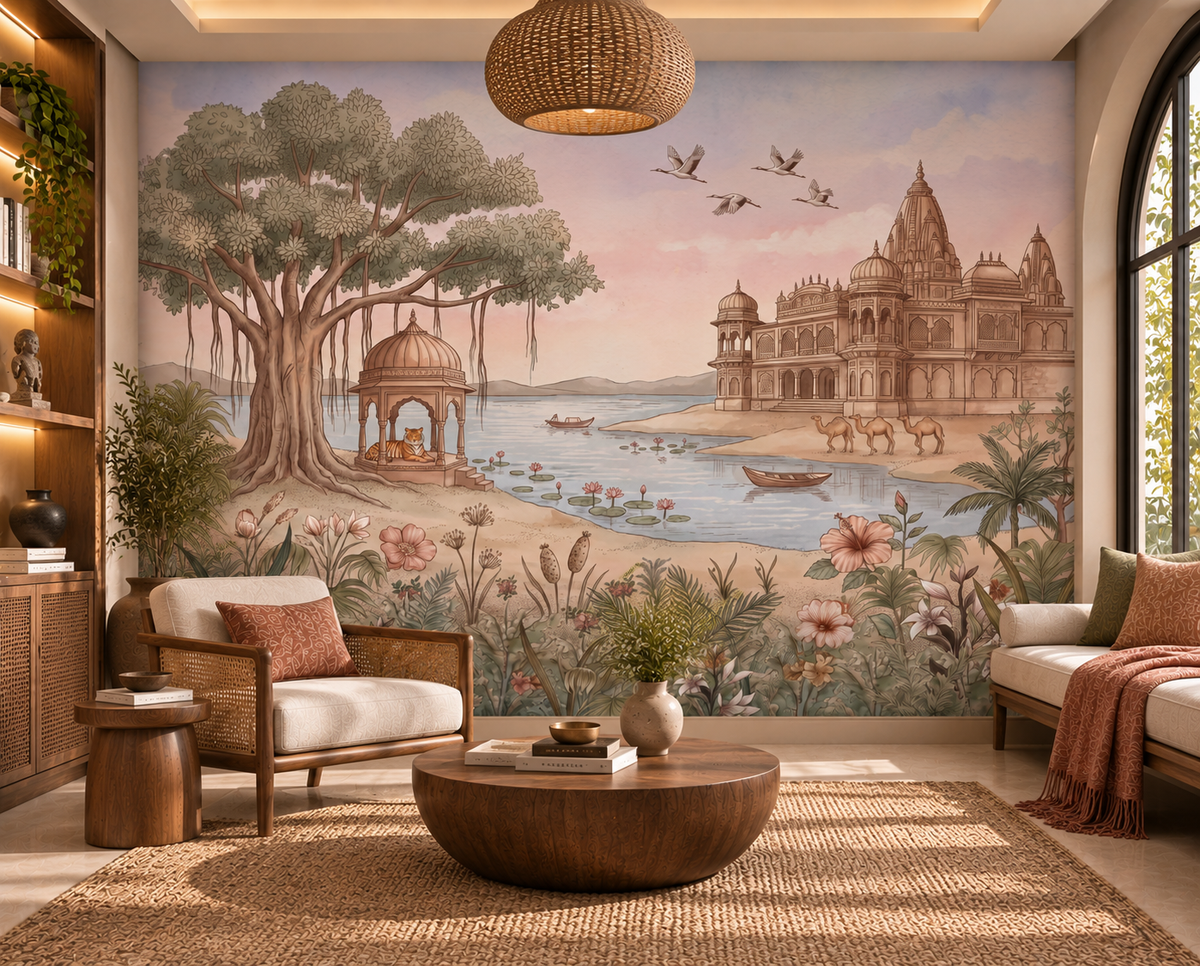 Pavitra Sarovar Wandmuurschildering-RJM21