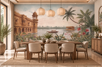 Mural de pared Jheel Mahal-RJM22