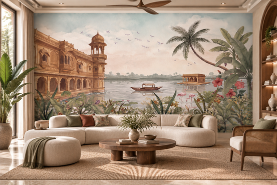 Mural de parede Jheel Mahal-RJM22