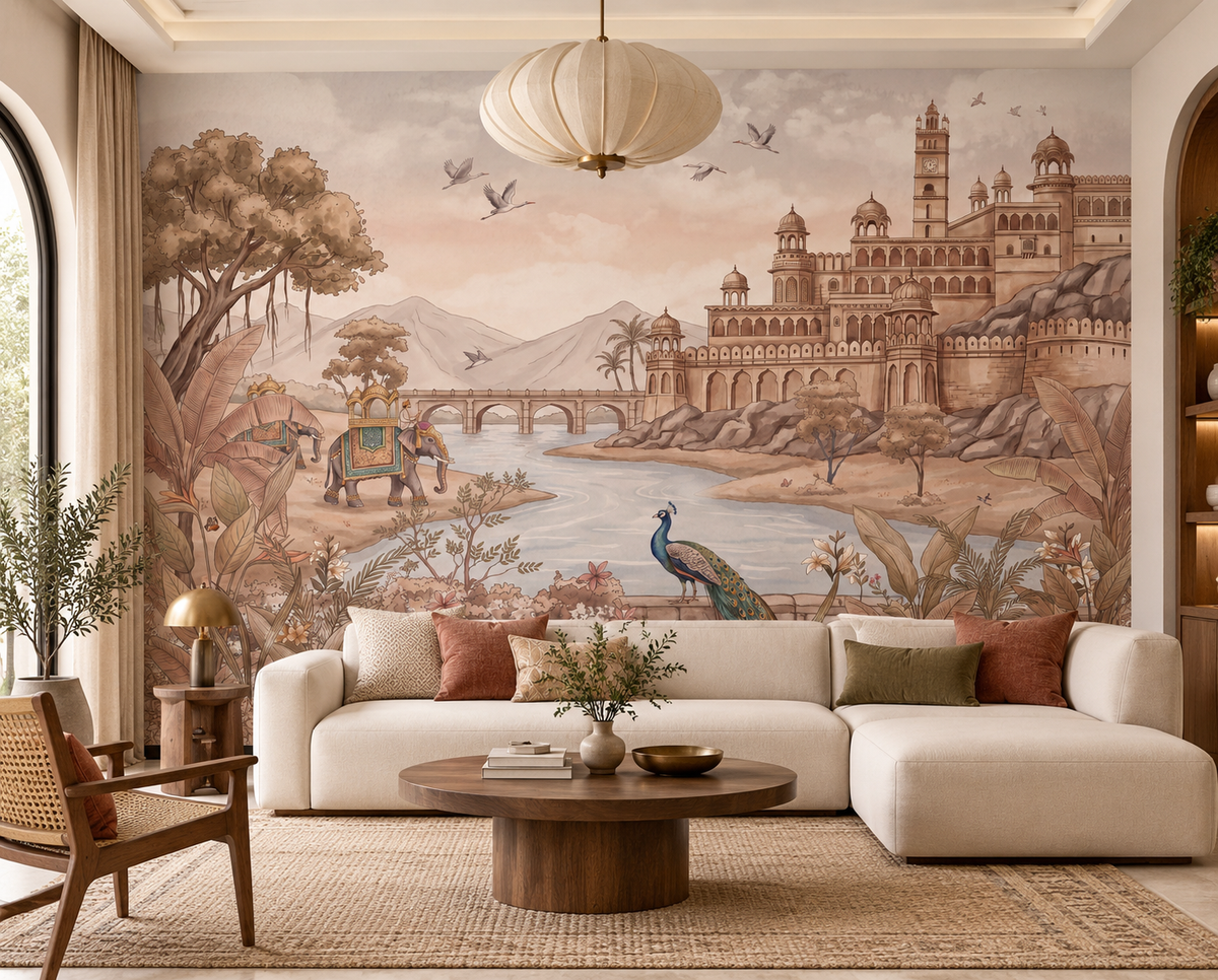 Veggmaleri av Rajputana River Palace-RJM25