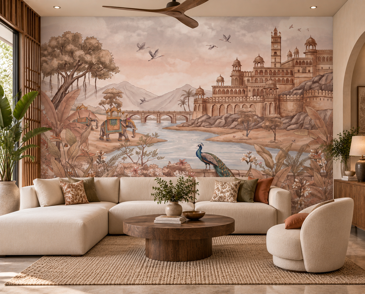 Veggmaleri av Rajputana River Palace-RJM25
