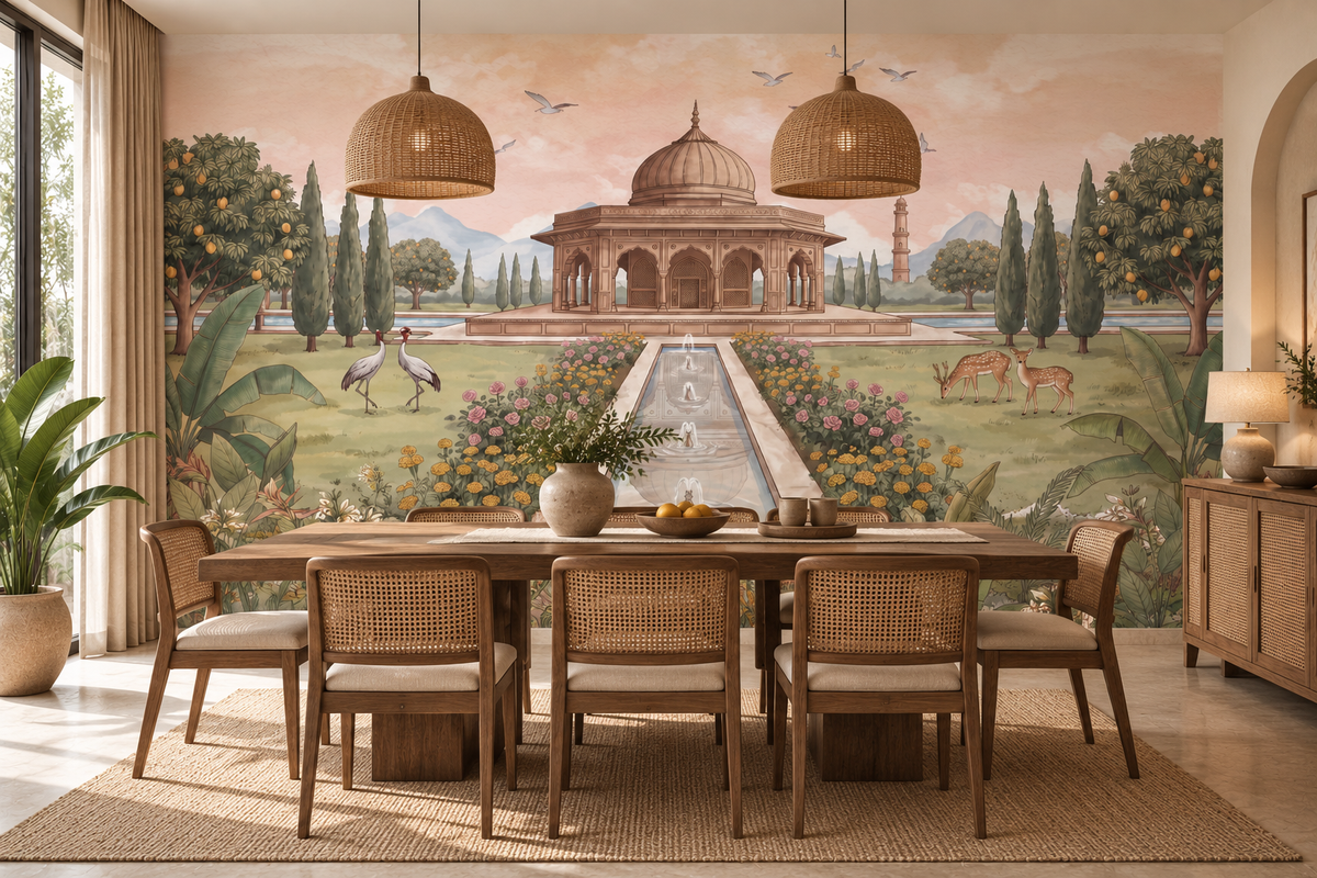 Mural de parede Baradari Bagh Royale-RJM26