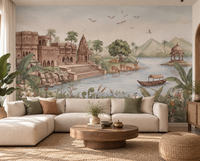 Mural de parede Haveli Ghat-RJM27