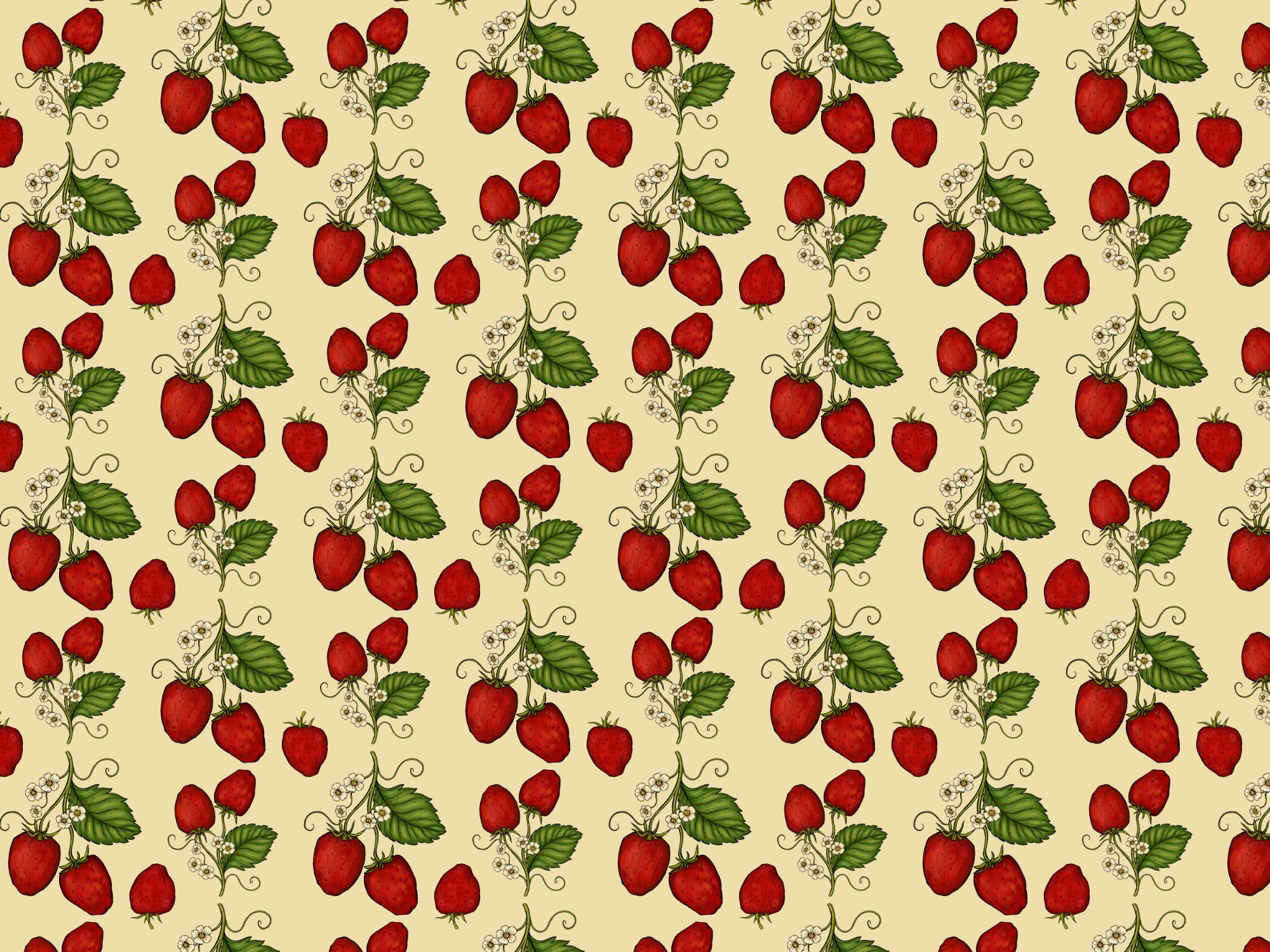 Sfondo di fragole rosse