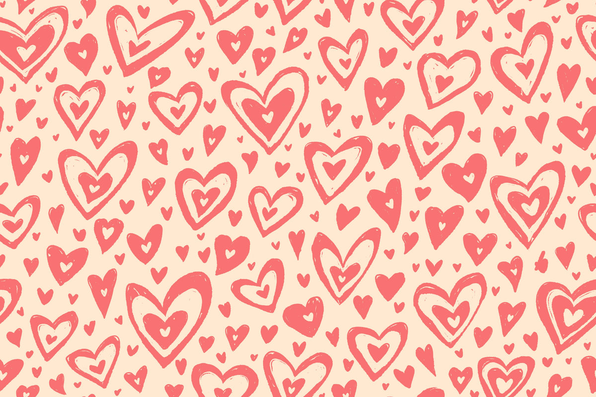 Pink Hearts Tapeten Wandbilder in your room