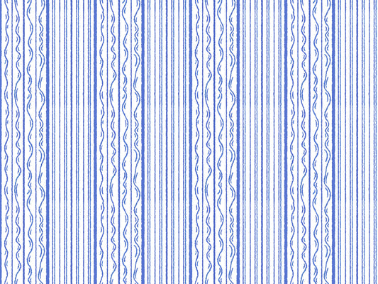 Klassische blaue Streifen Wandmalerei