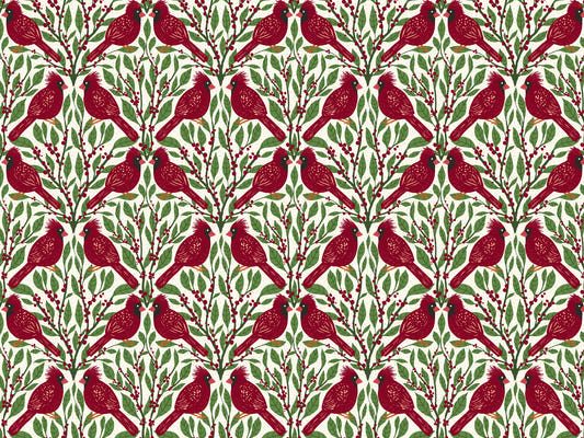 Bourgogne Rouge Cardinals Paper peintures peintures