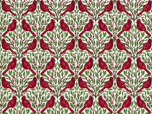 Burgunderrote Cardinals Wallpaper Wandbilder