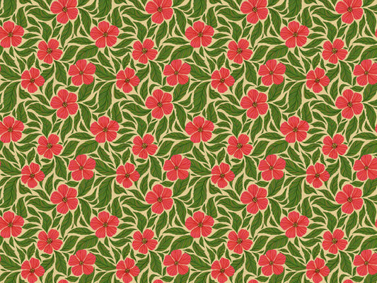 Pink Flowers Dance Wallpaper