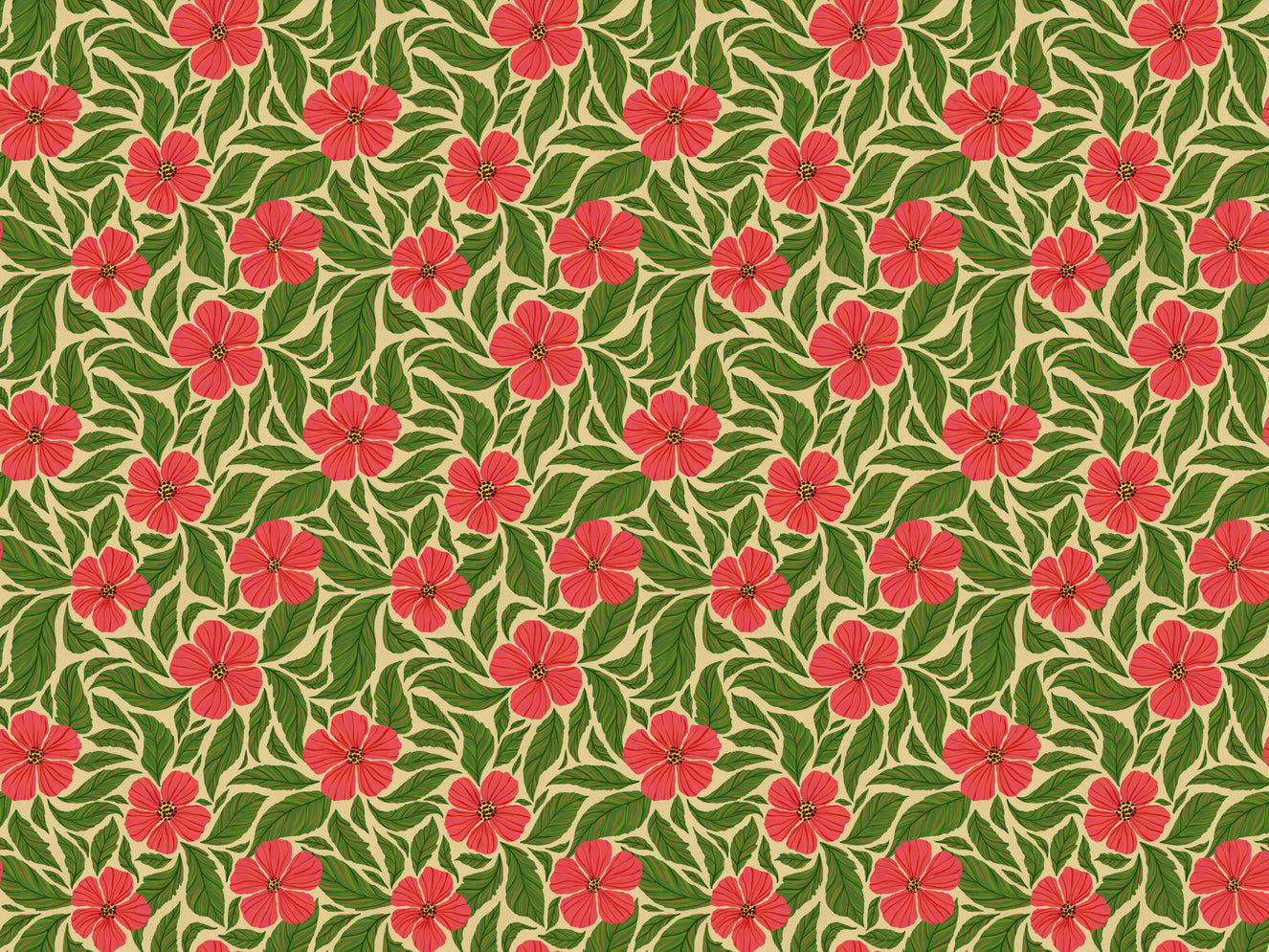 Roze bloemen dans behang
