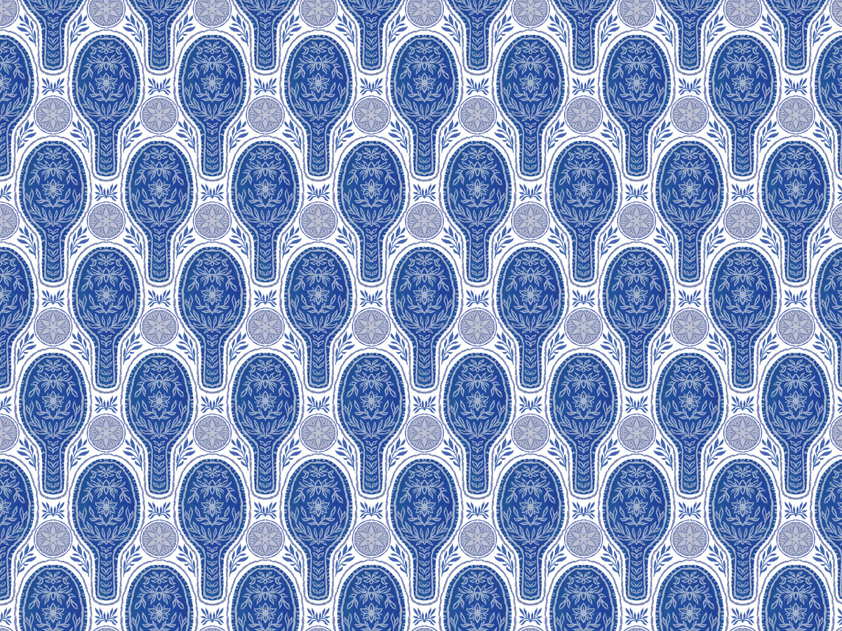 Bloemen raketten blauw wallpaper