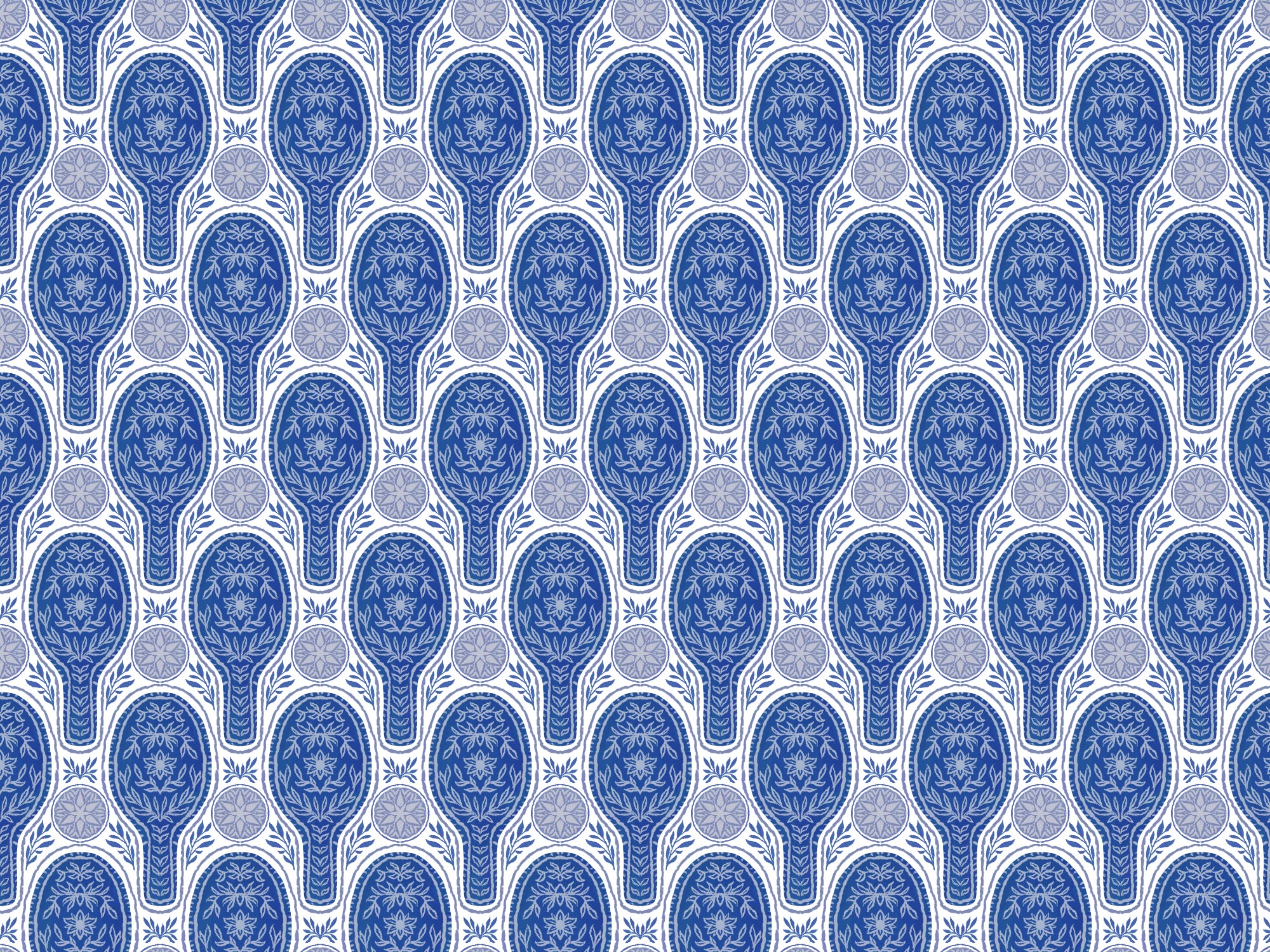 Bloemen raketten blauw wallpaper in your room — zoomed