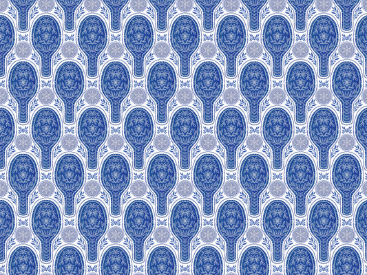 Blumenraketen Blue Tapete