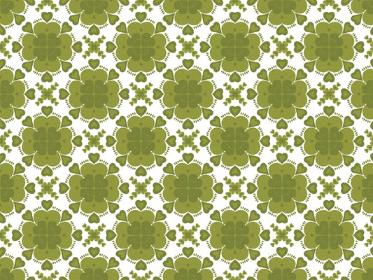 Fond d'écran géométrique du trèfle vert