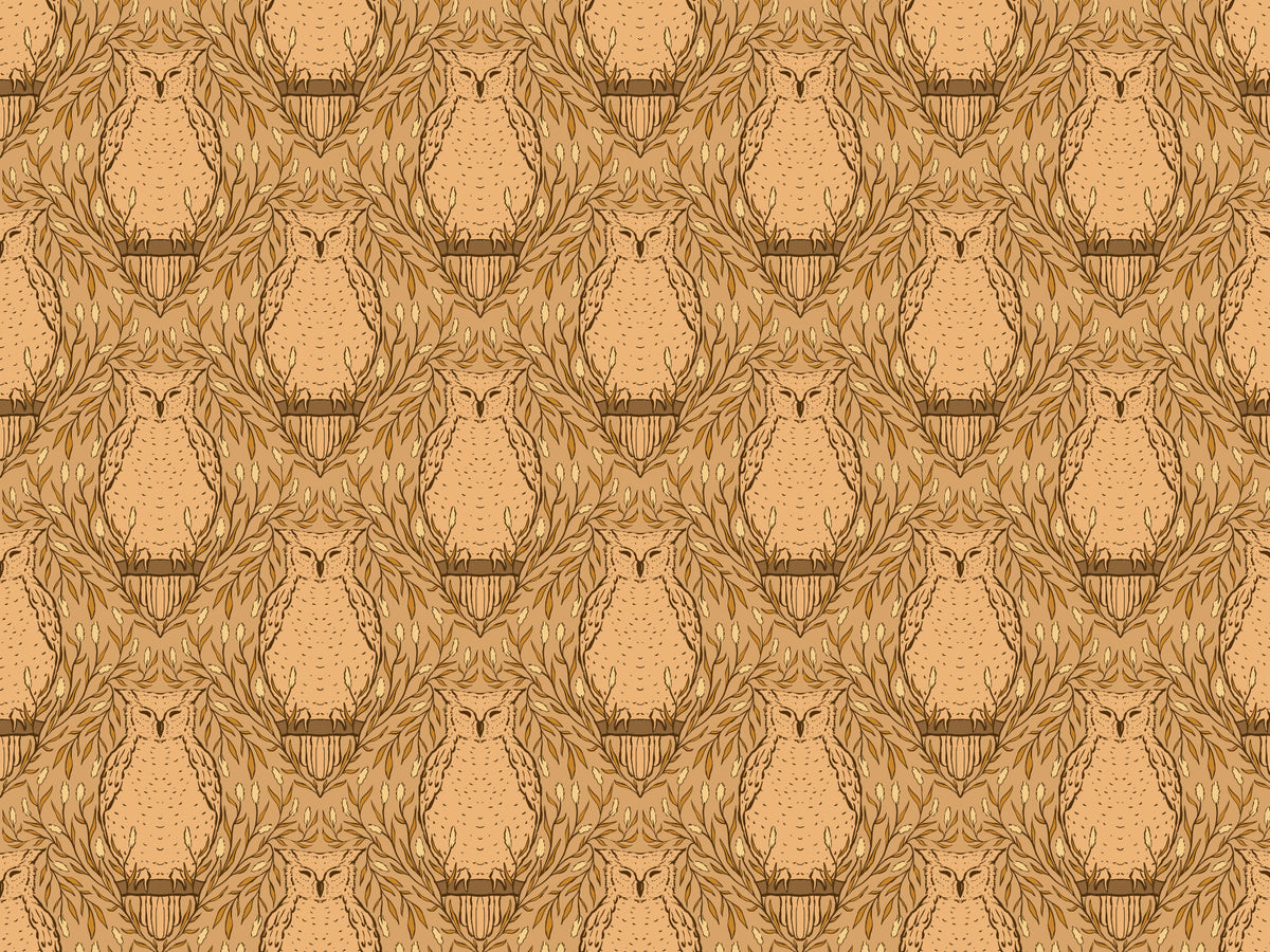 Skörd ugglor tapeter för väggar